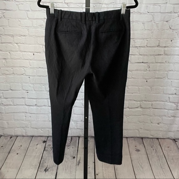 Gap Black Tailored Crop Pants Size 2R Stretch - Picture 2 of 4